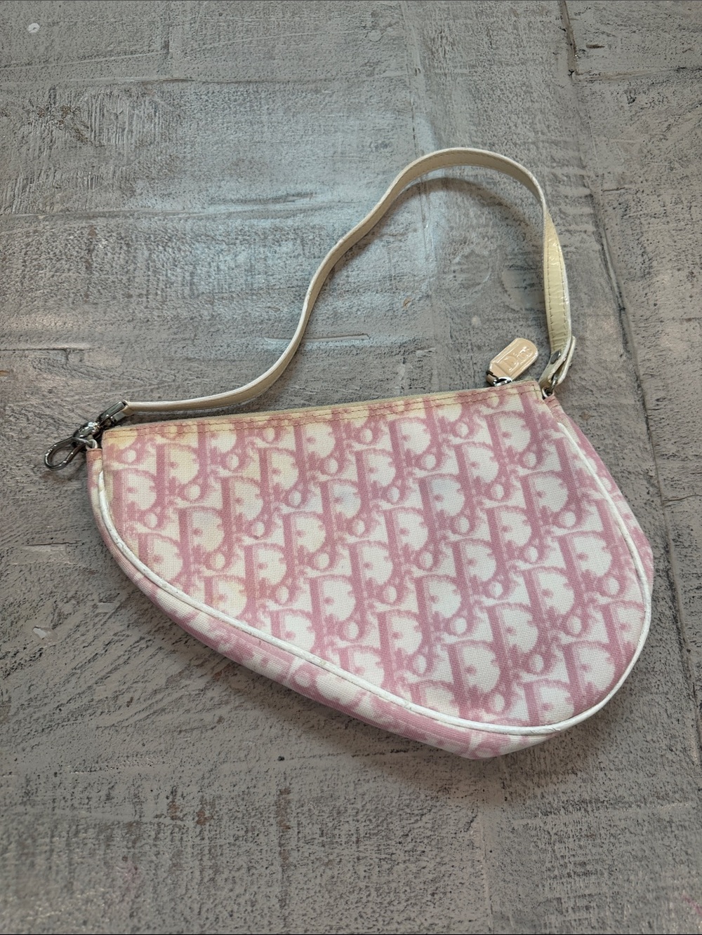 Dior Pink Saddle Bag